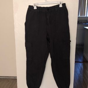 NWT Black Cargo pocket jogger jeans